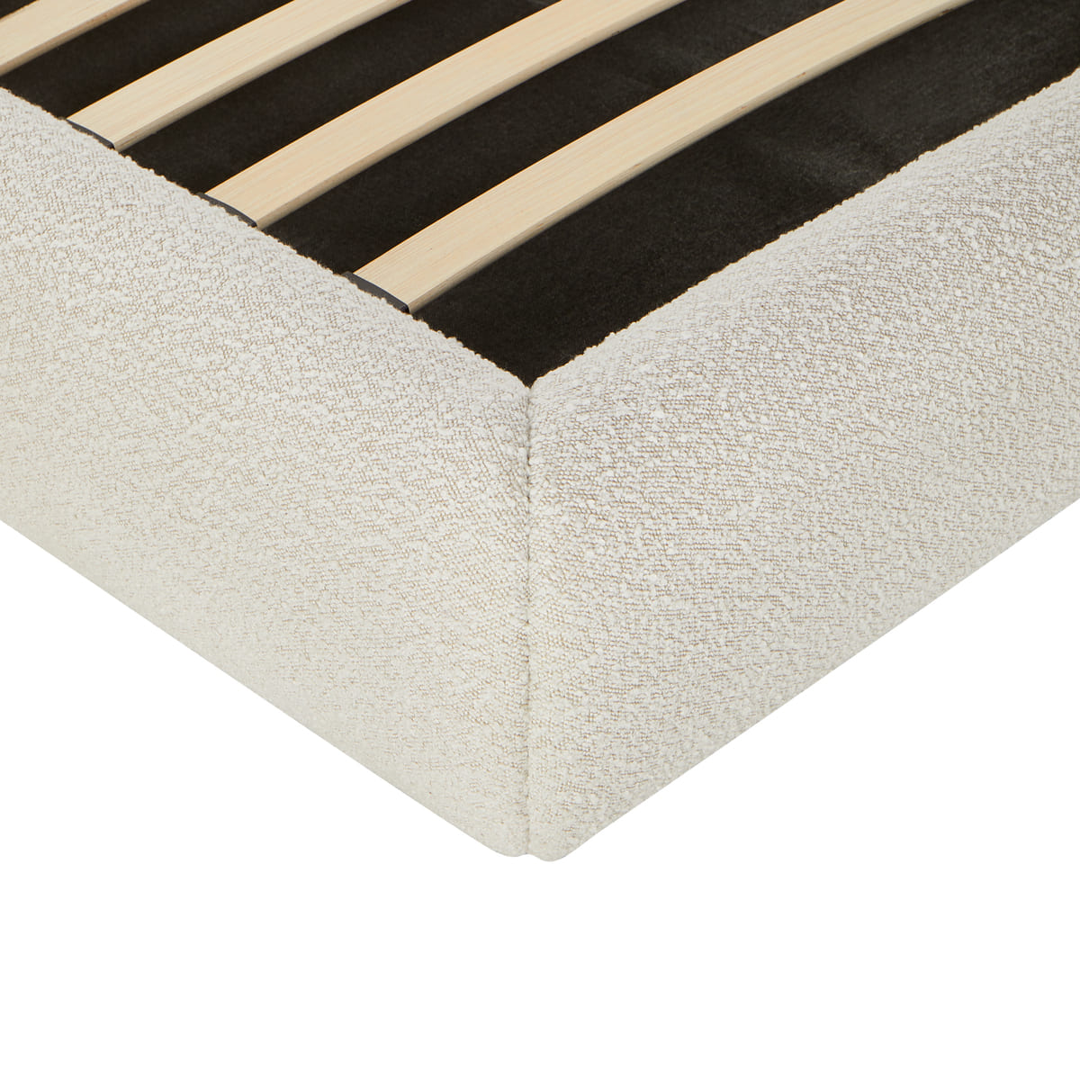 Stella Storage Bed – Boucle Contemporary