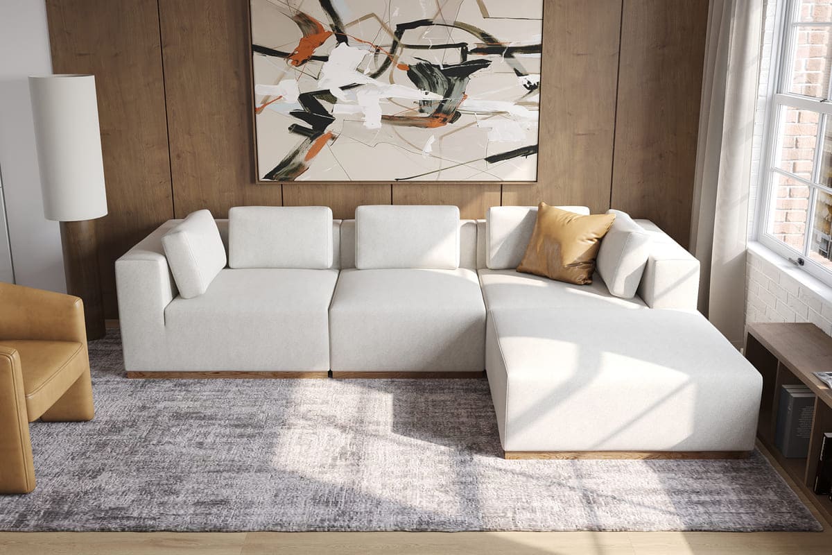 Emerson 3-pc Modular Sofa W/Ottoman