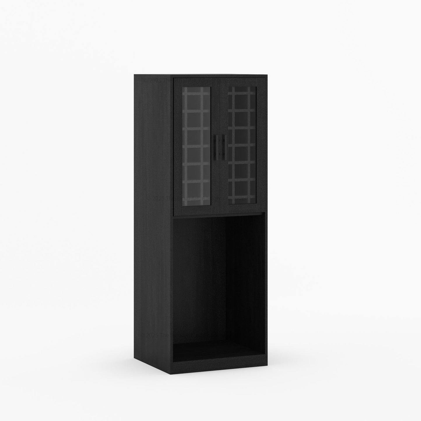 Brooklyn Solid Wood Wine Bar Cabinet with Mini Fridge Space