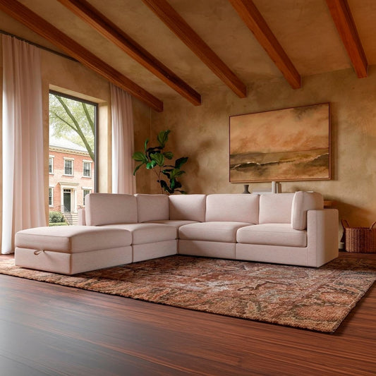 Haven 4-pc Modular Sofa W/Ottoman