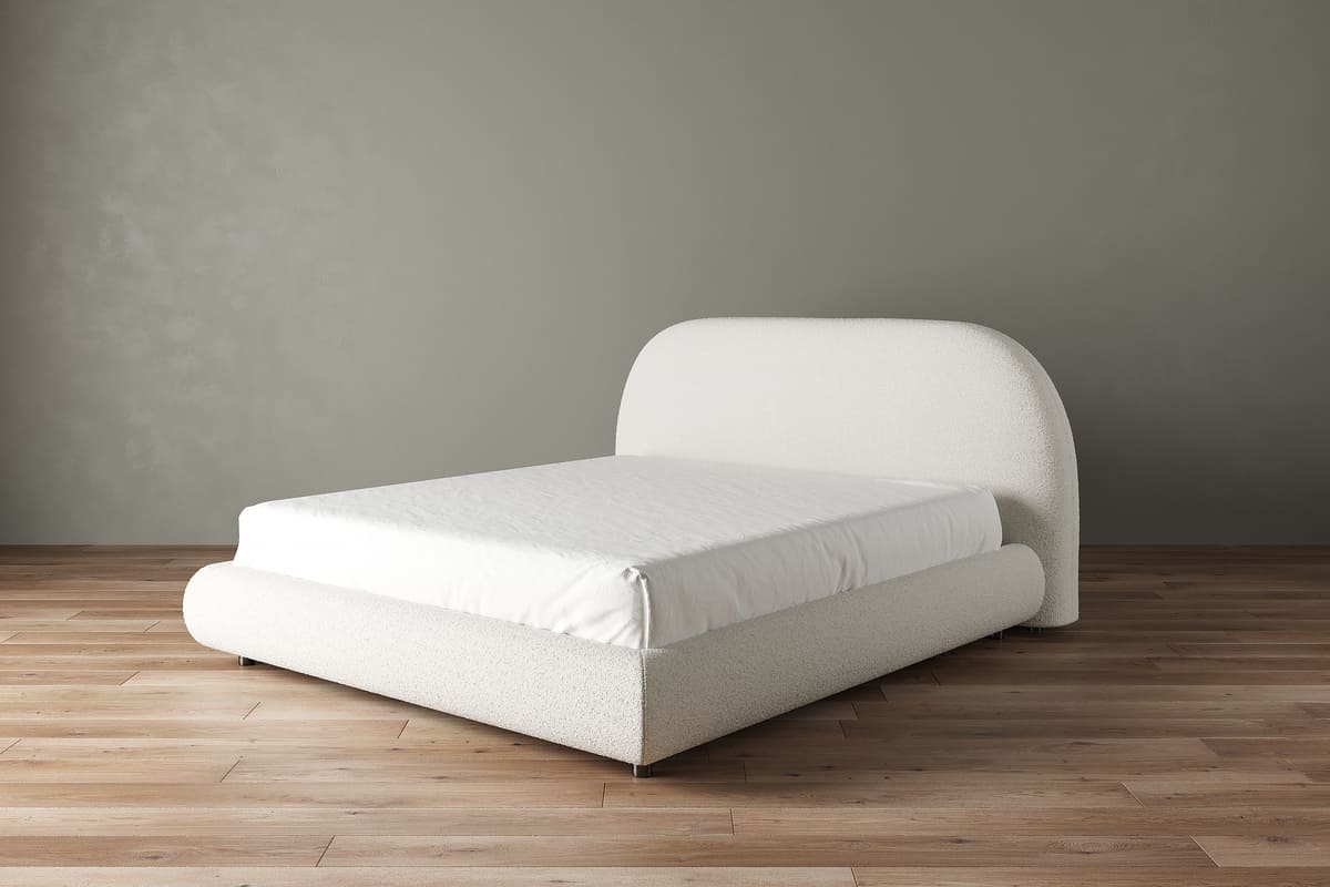 Stella Storage Bed – Boucle Contemporary