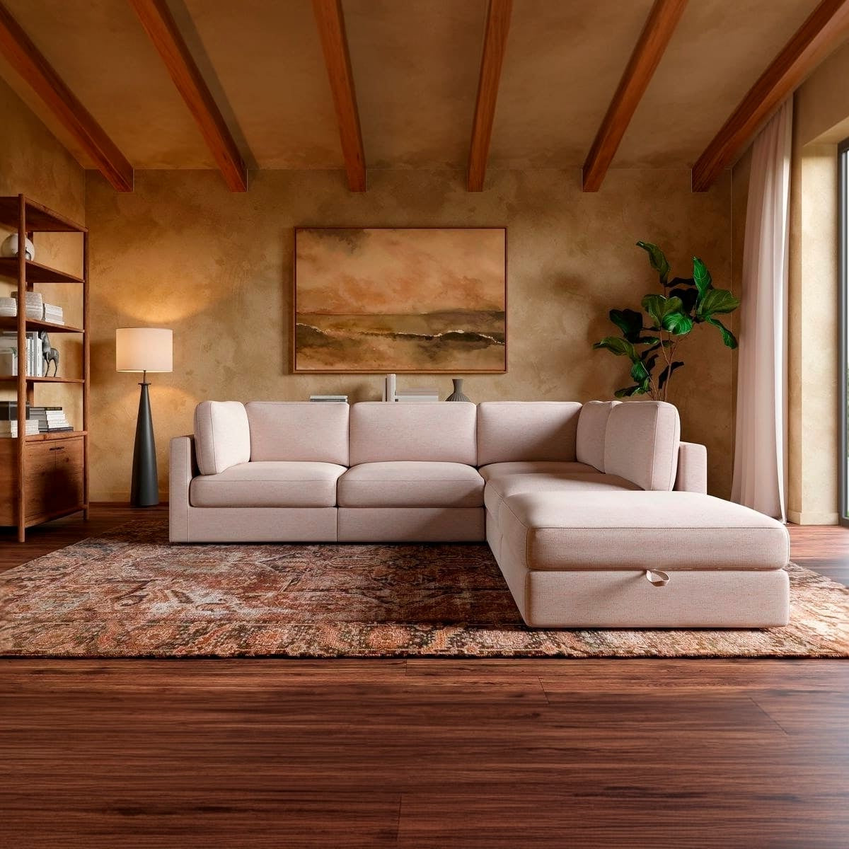 Haven 4-pc Modular Sofa W/Ottoman