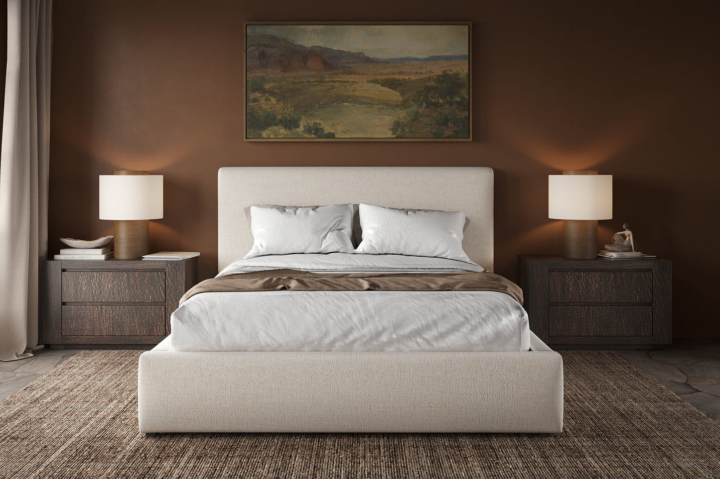 Noelle Storage Bed — Lift-up Storage, Linen Fabric
