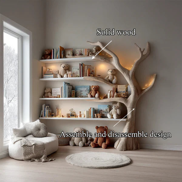 Midcentury Tree Bookcase Study Room Nursery SINLSATB261