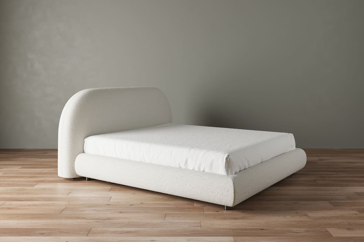 Stella Storage Bed – Boucle Contemporary
