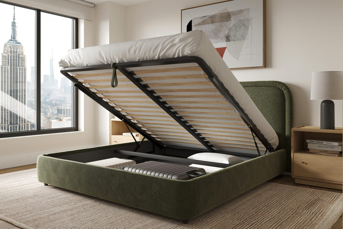 Aurora Storage Bed with Lift-Up Storage