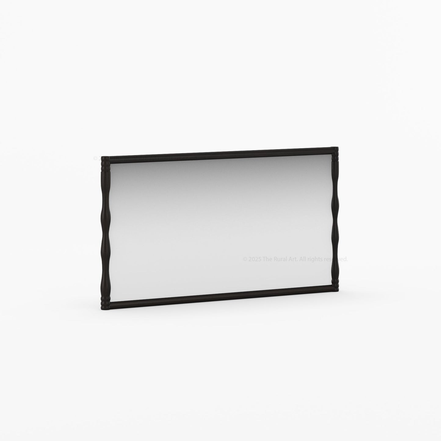 Jasper Solid Wood Mirror Frame with Sculpted Vertical Edges