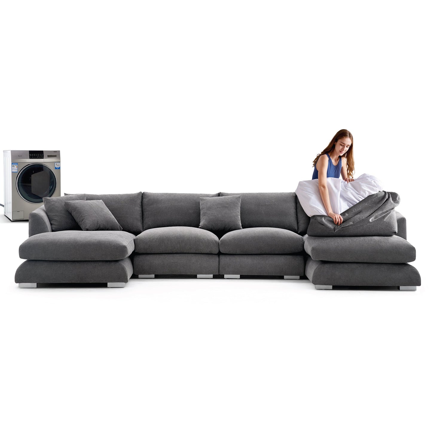 Feathers U-Sectional