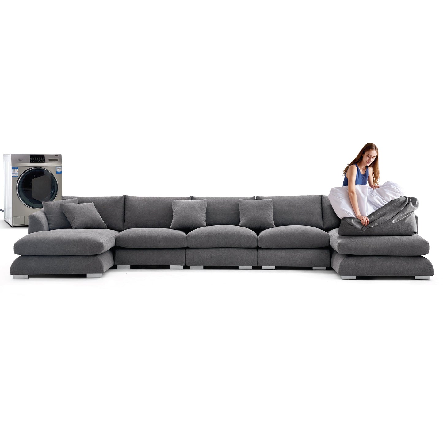 Feathers U-Sectional