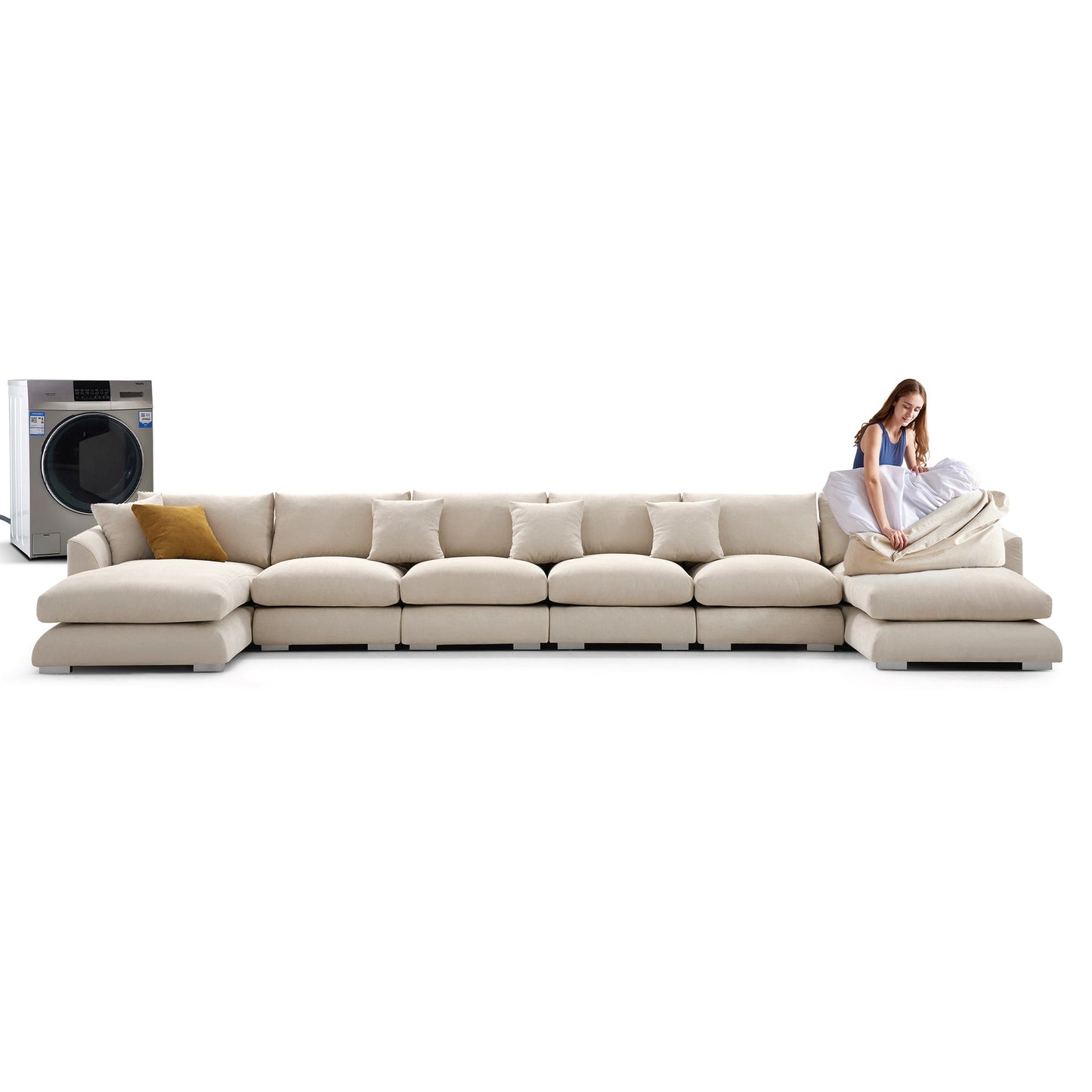 Feathers U-Sectional