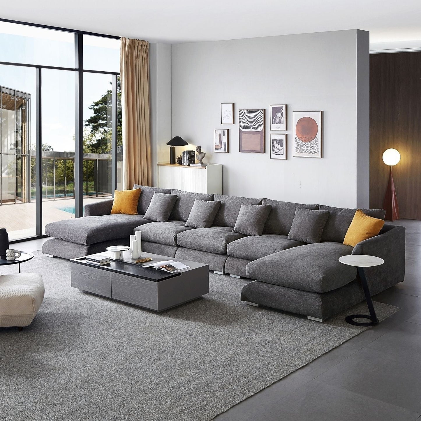 Feathers U-Sectional