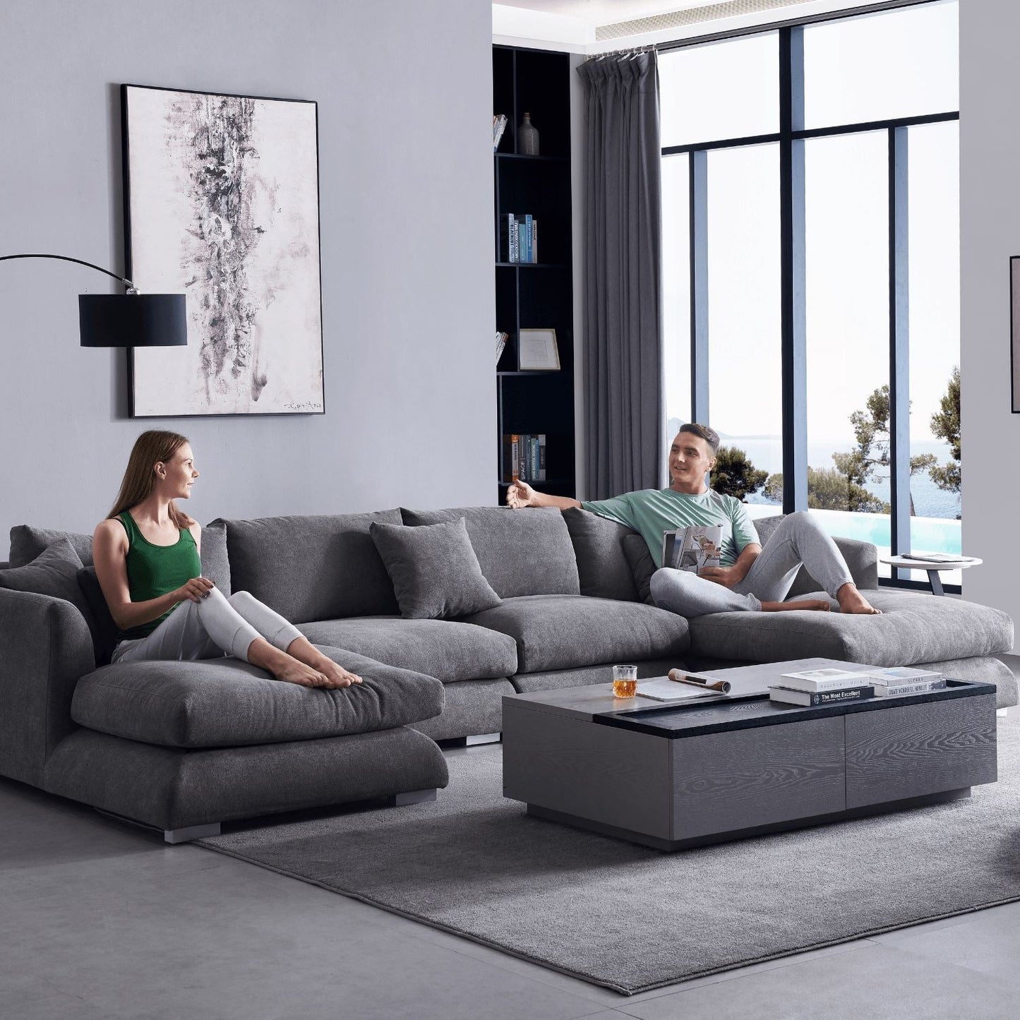 Feathers U-Sectional