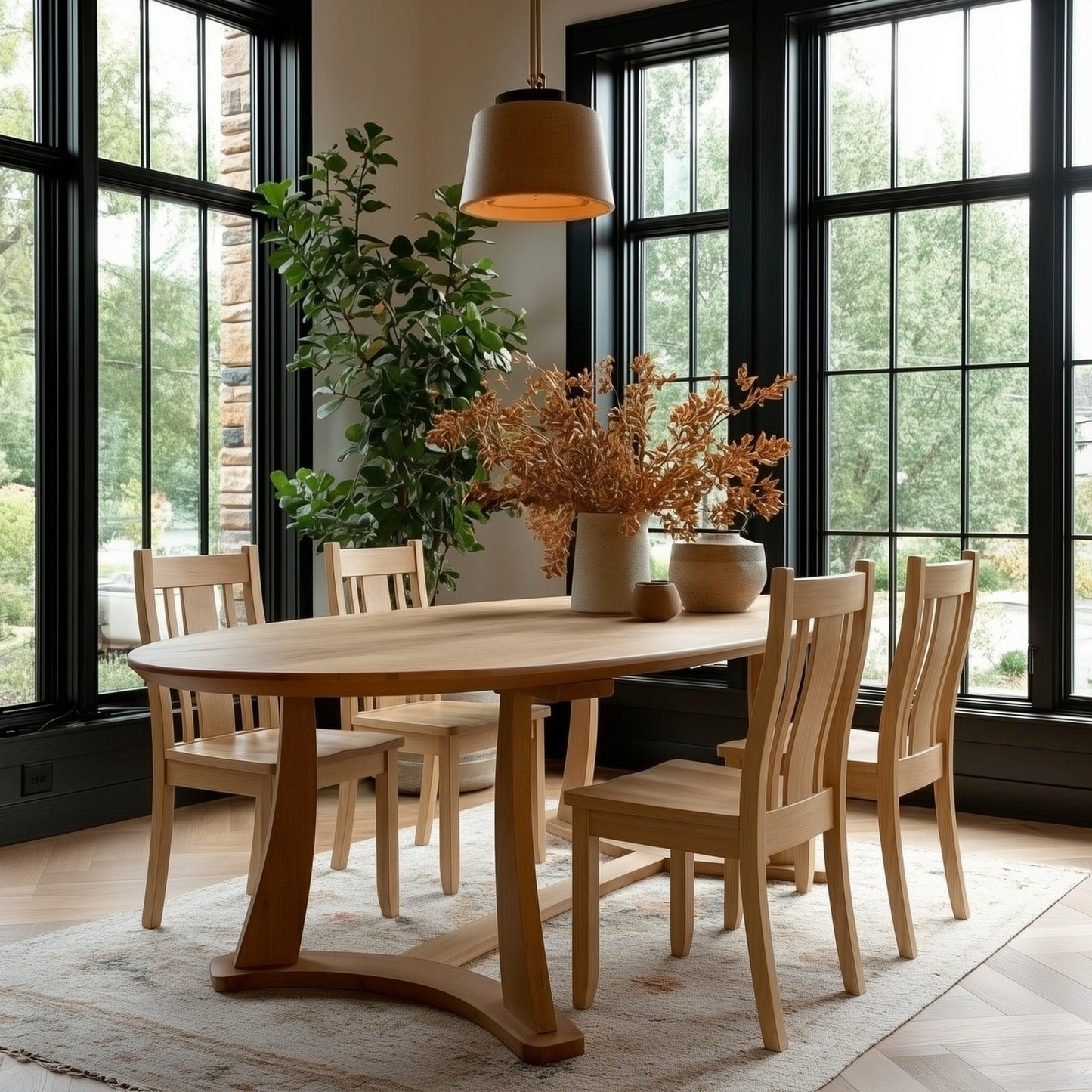 The Quinn Oval Dining Table