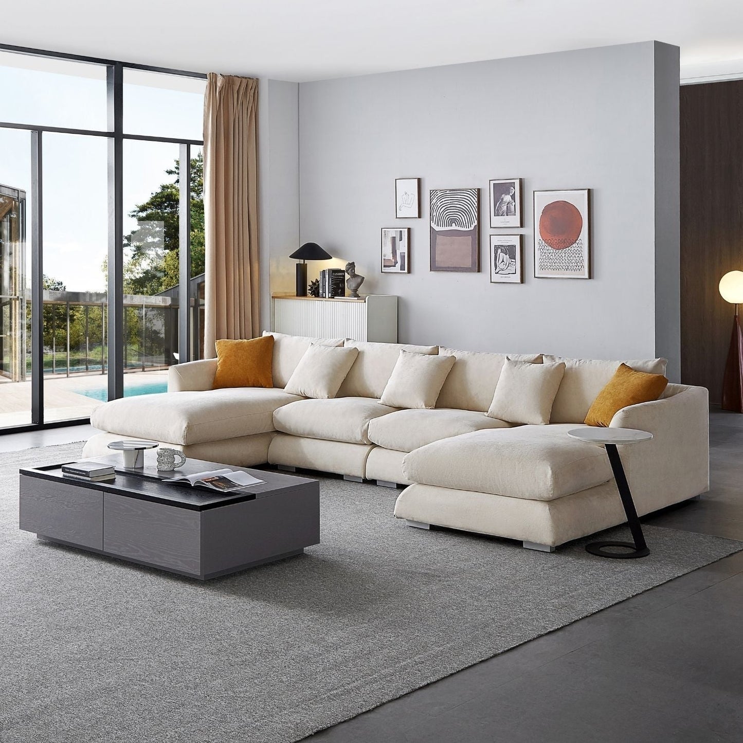 Feathers U-Sectional
