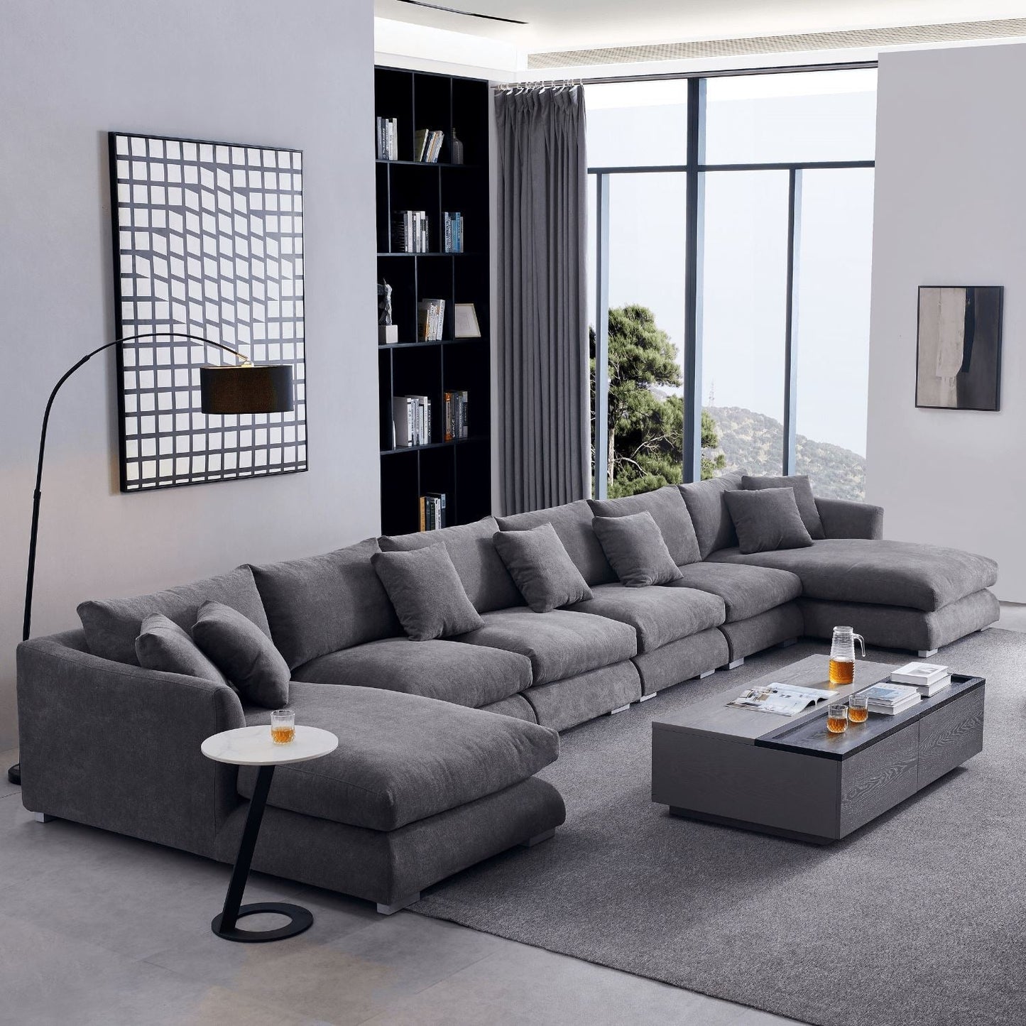 Feathers U-Sectional