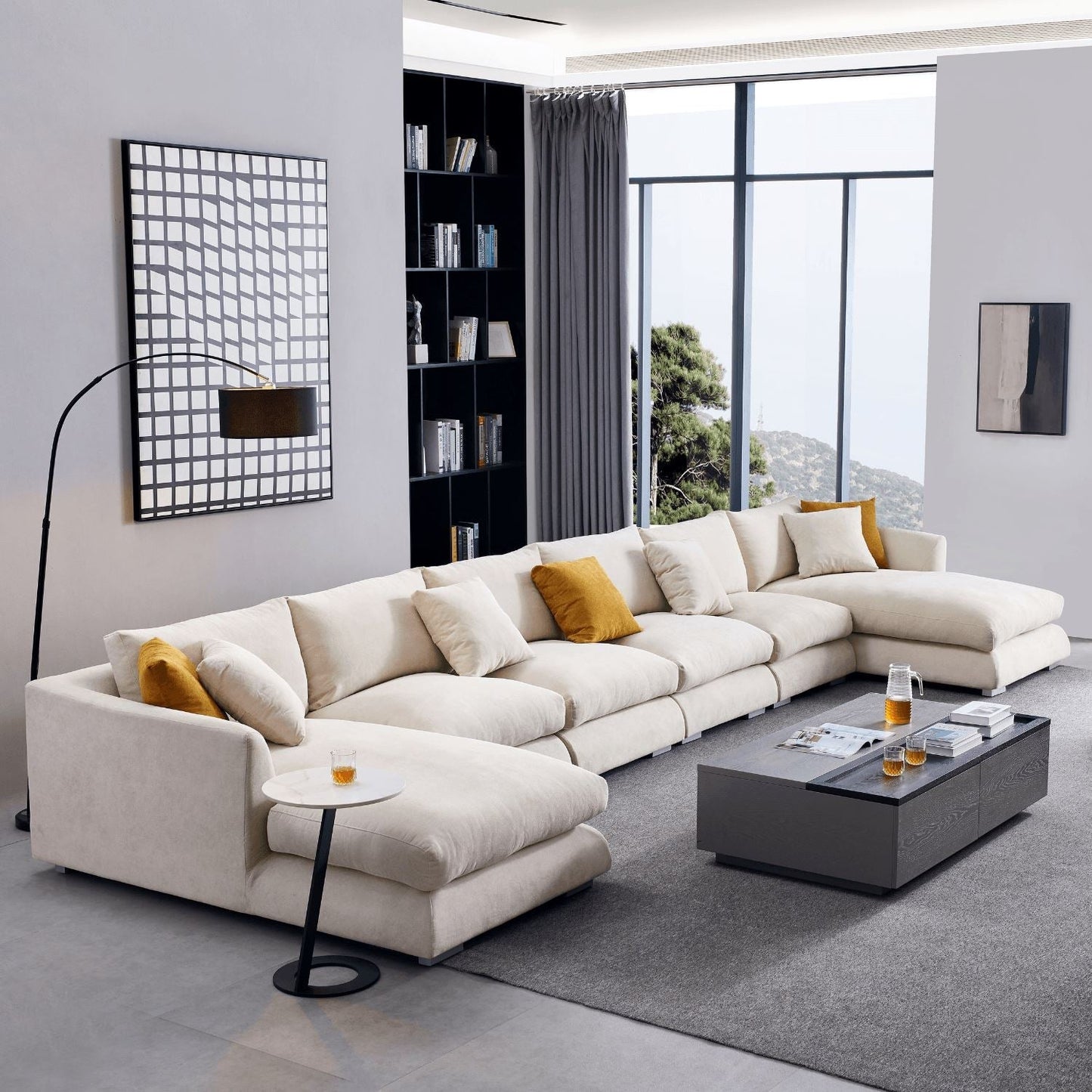 Feathers U-Sectional