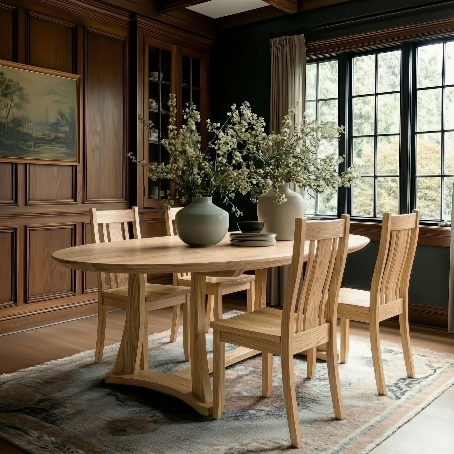 The Quinn Oval Dining Table