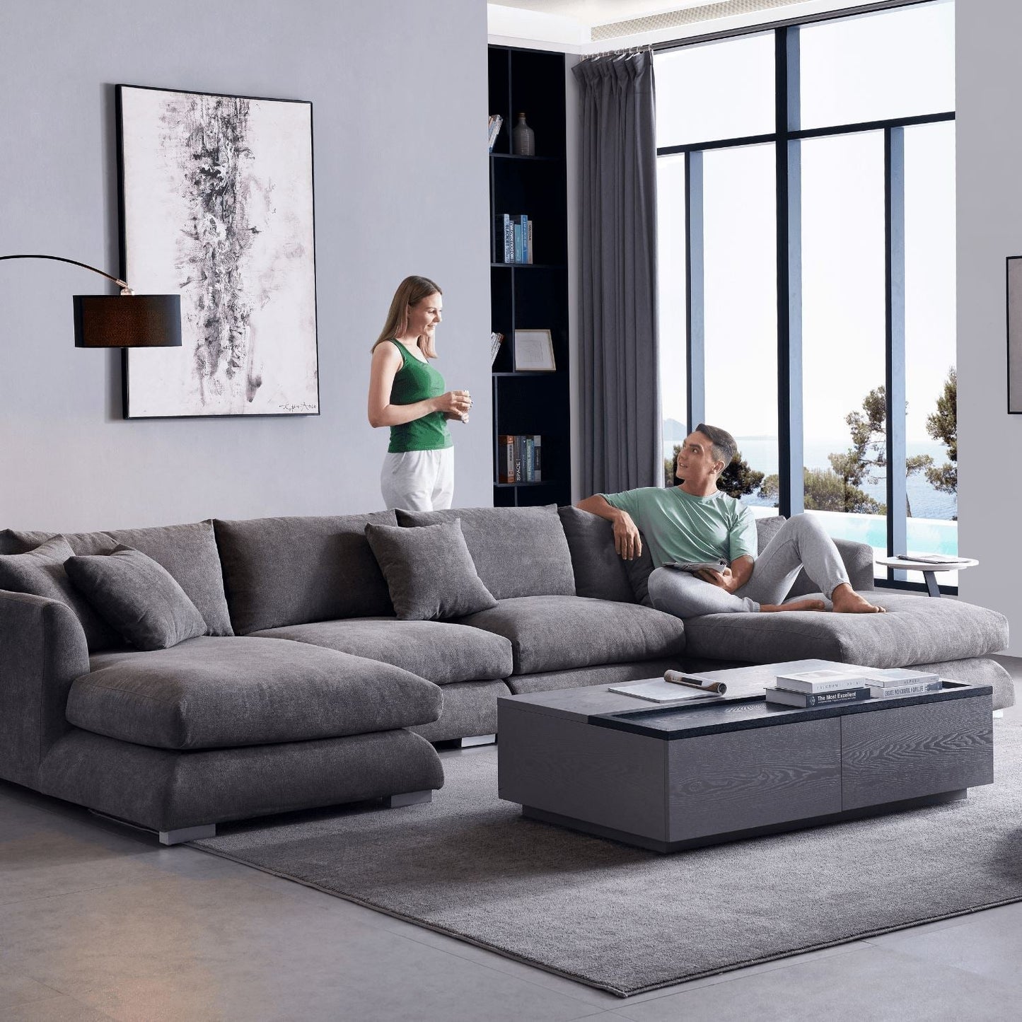 Feathers U-Sectional