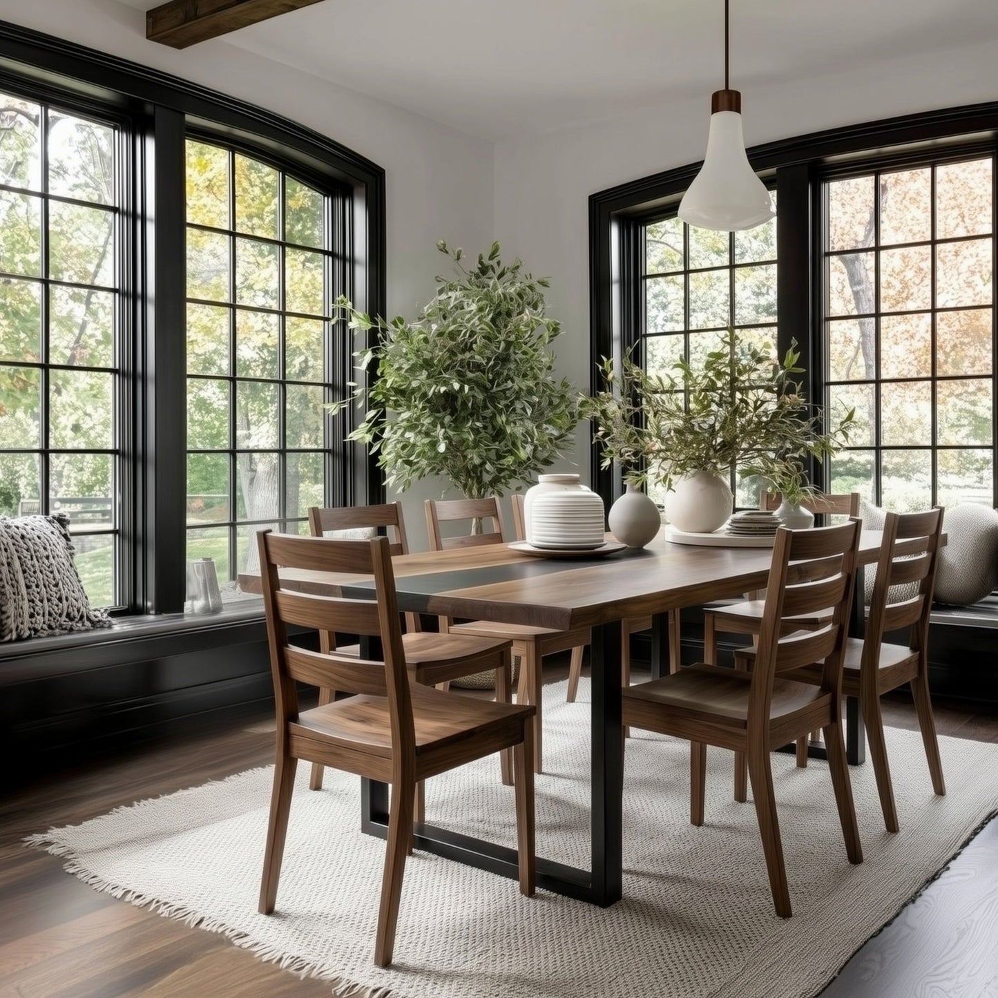 Epoxy Walnut Dining Table