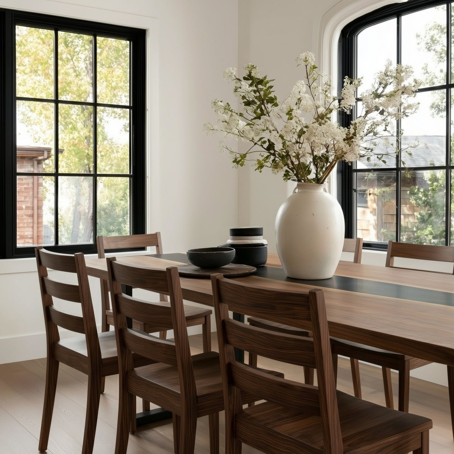 Epoxy Walnut Dining Table