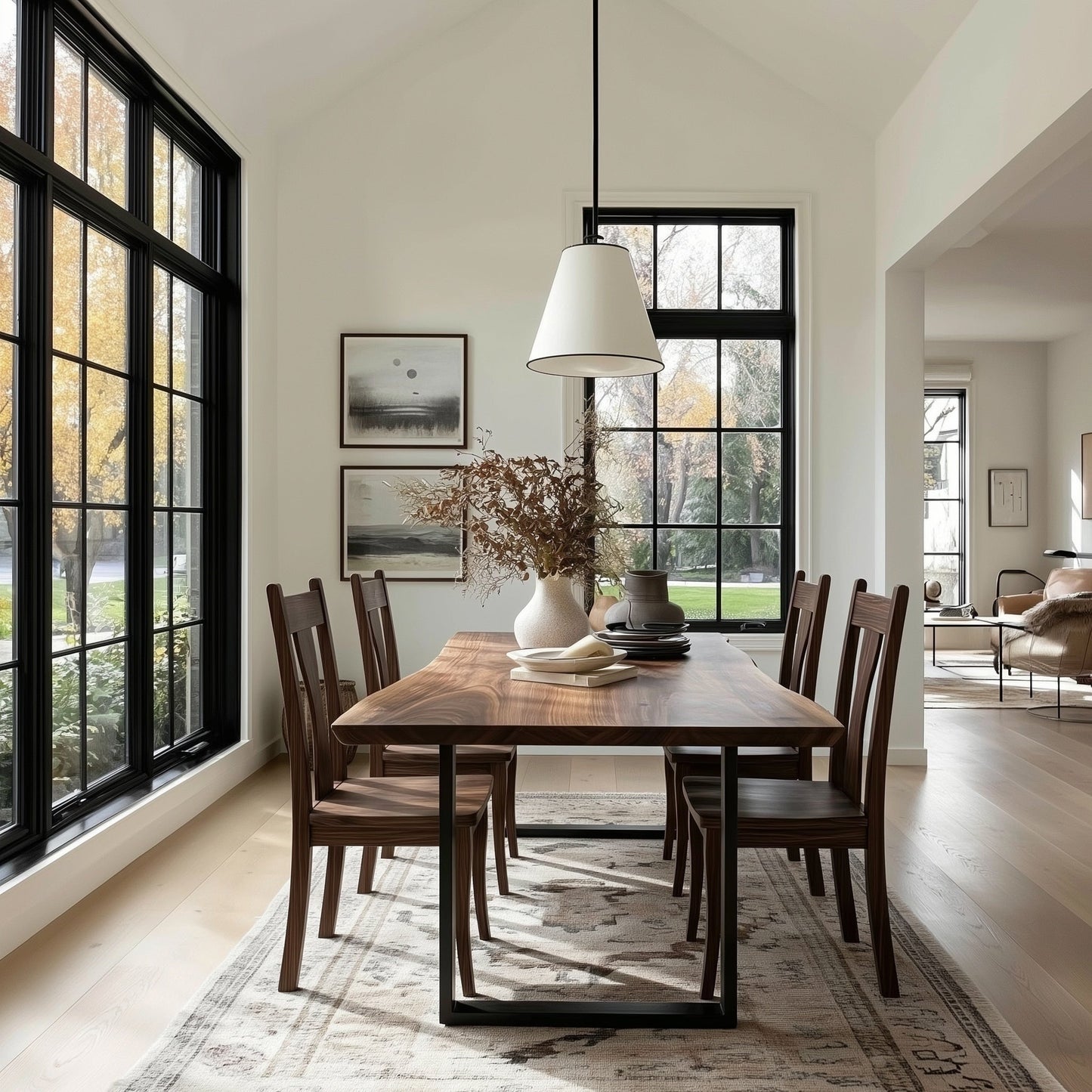 The Underhill Live Edge Walnut Dining Table