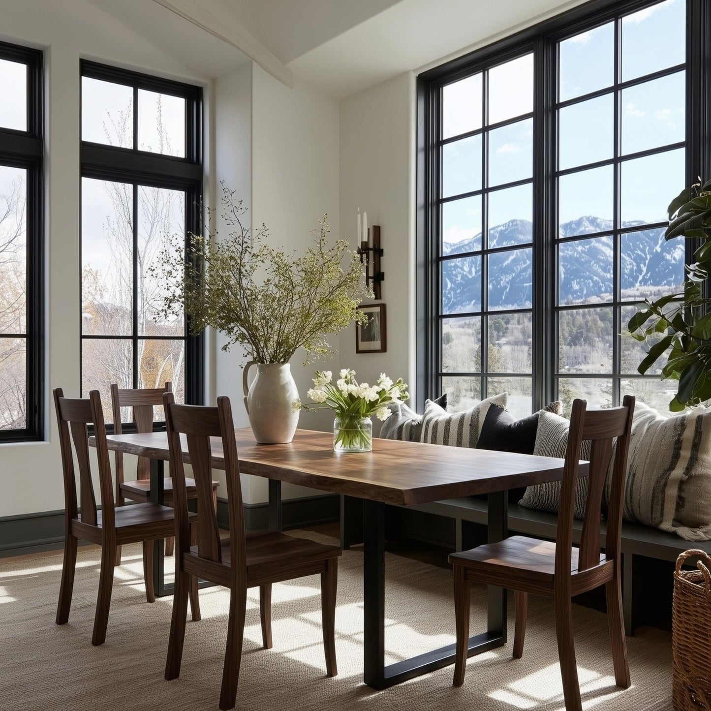The Underhill Live Edge Walnut Dining Table