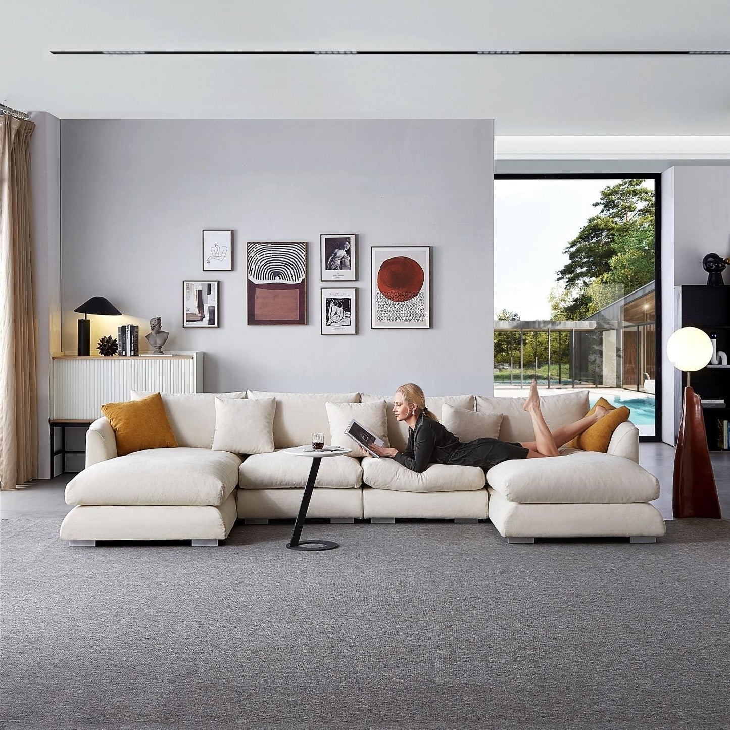 Feathers U-Sectional