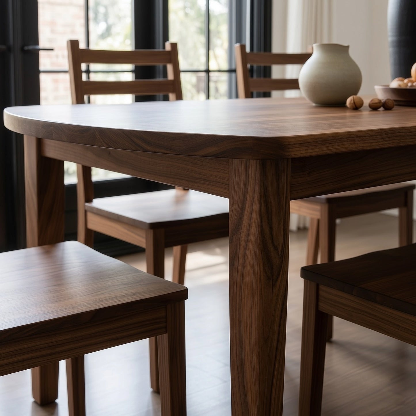 The Phillips Walnut Dining Table