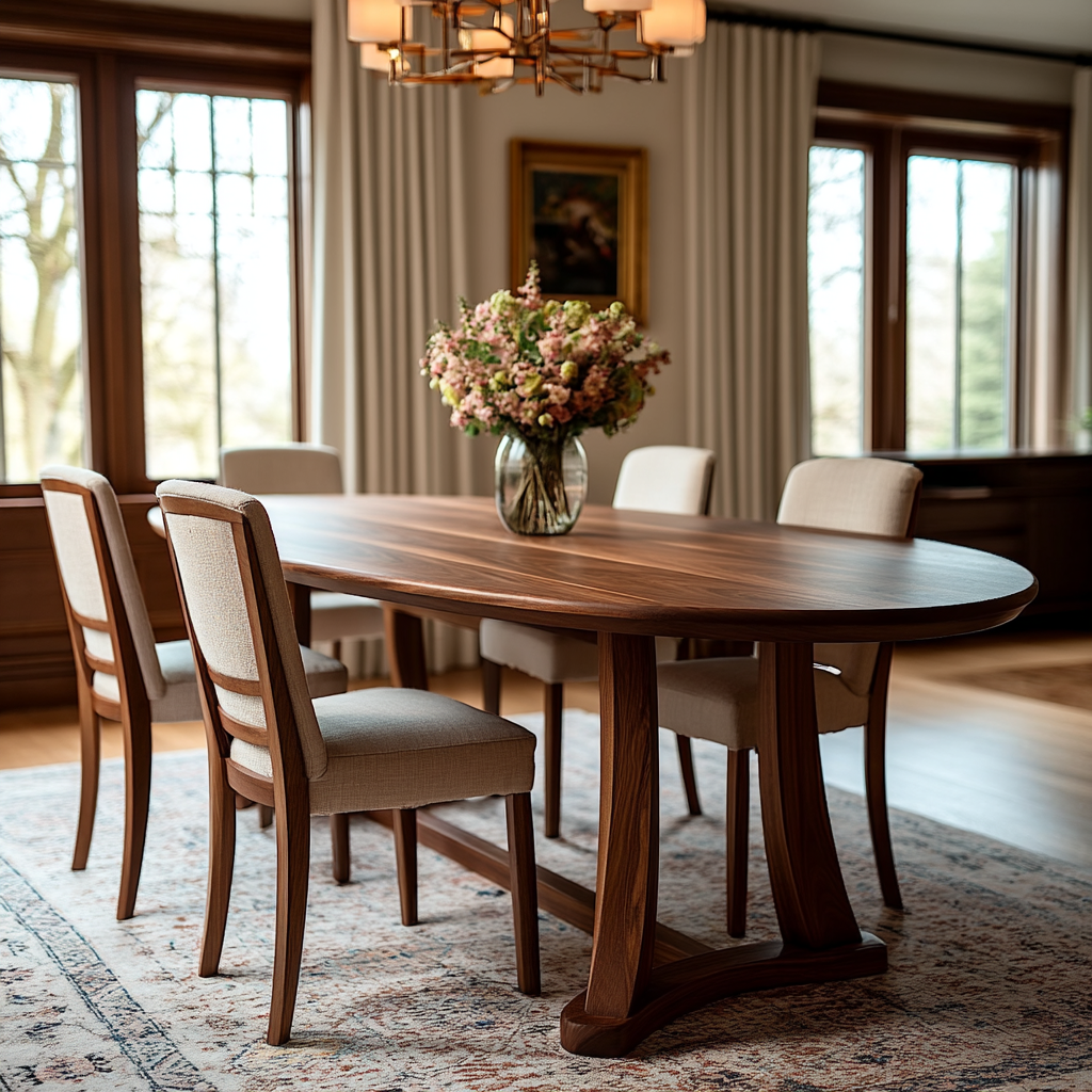 The Quinn Oval Dining Table