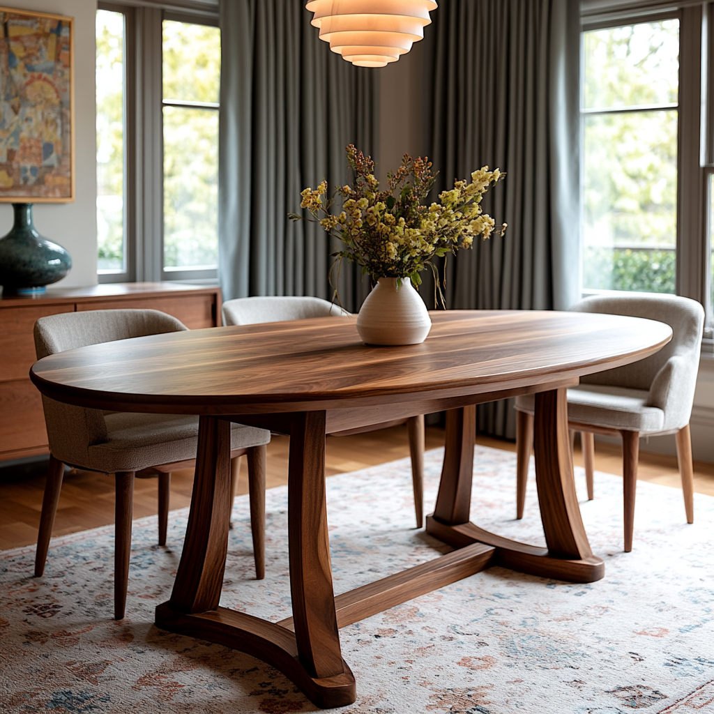 The Quinn Oval Dining Table