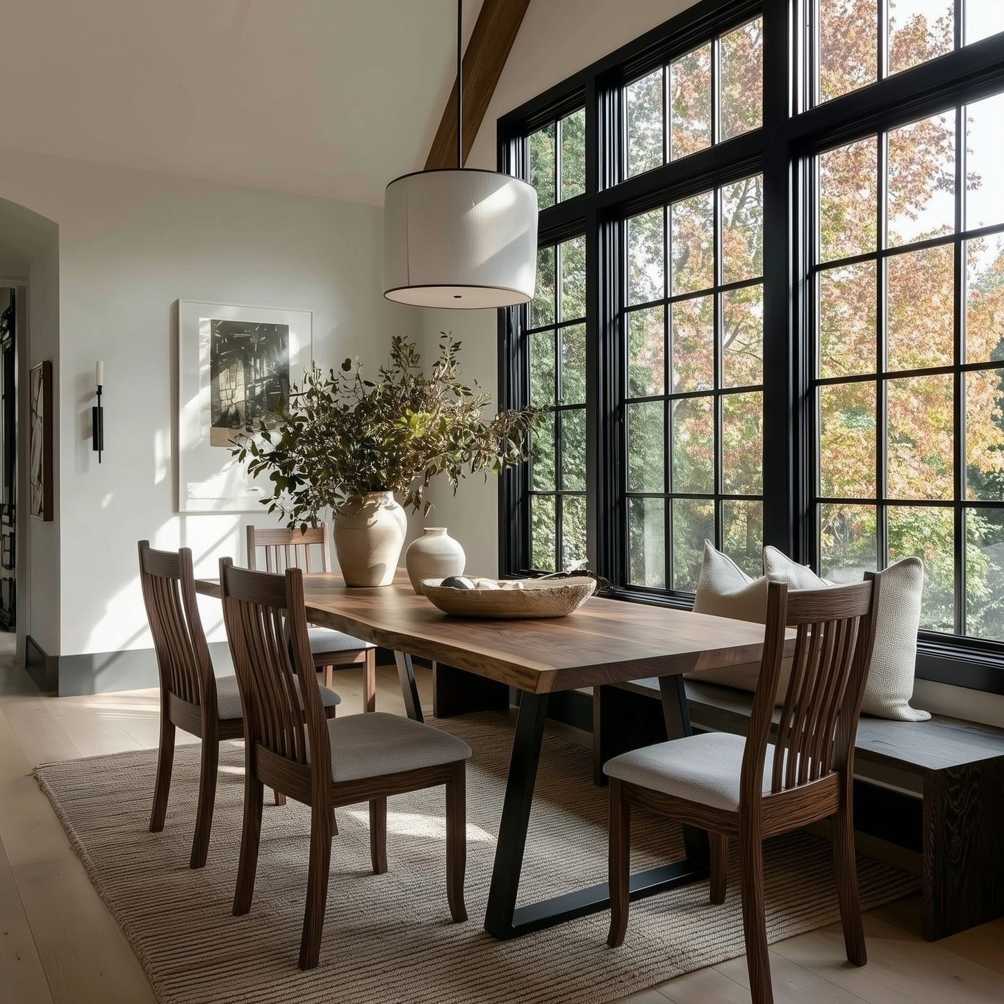 The Taber Live Edge Walnut Dining Table