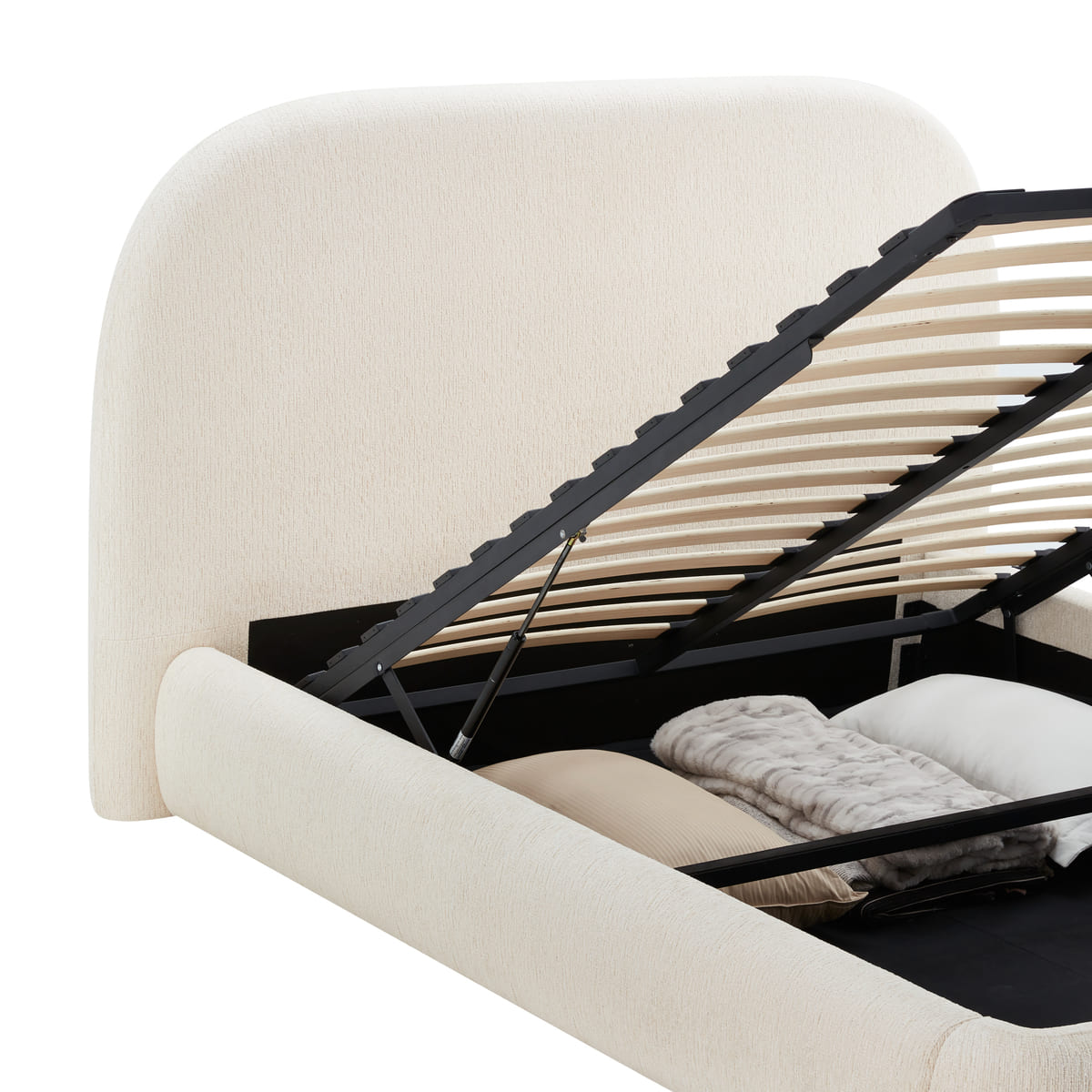 Asher Storage Bed – Rounded Hydraulic