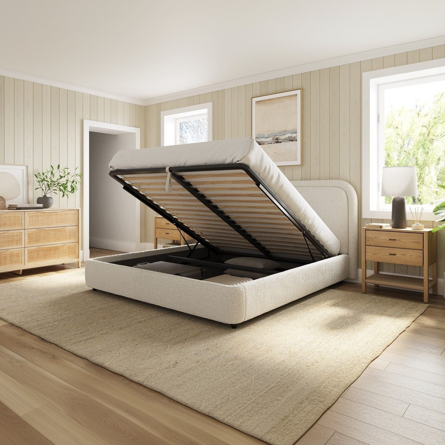 Aurora Storage Bed with Lift-Up Storage