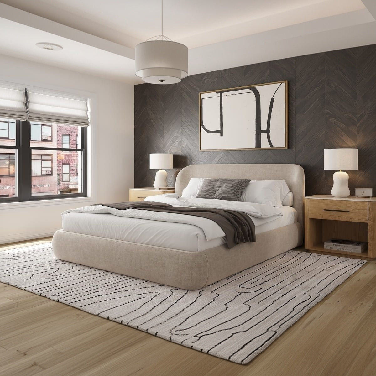 Chelsea Bed - Soft Rounded Upholstered Bed