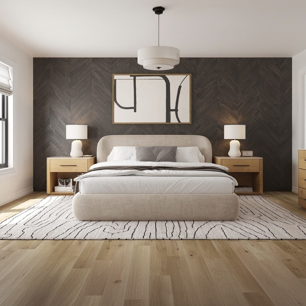 Chelsea Bed - Soft Rounded Upholstered Bed