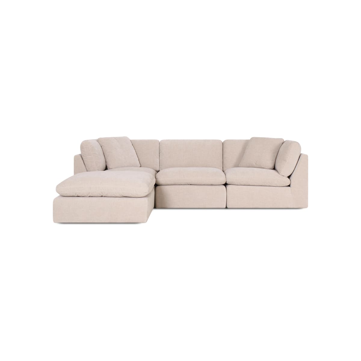 Hilton 3-pc Modular Sofa W/Ottoman