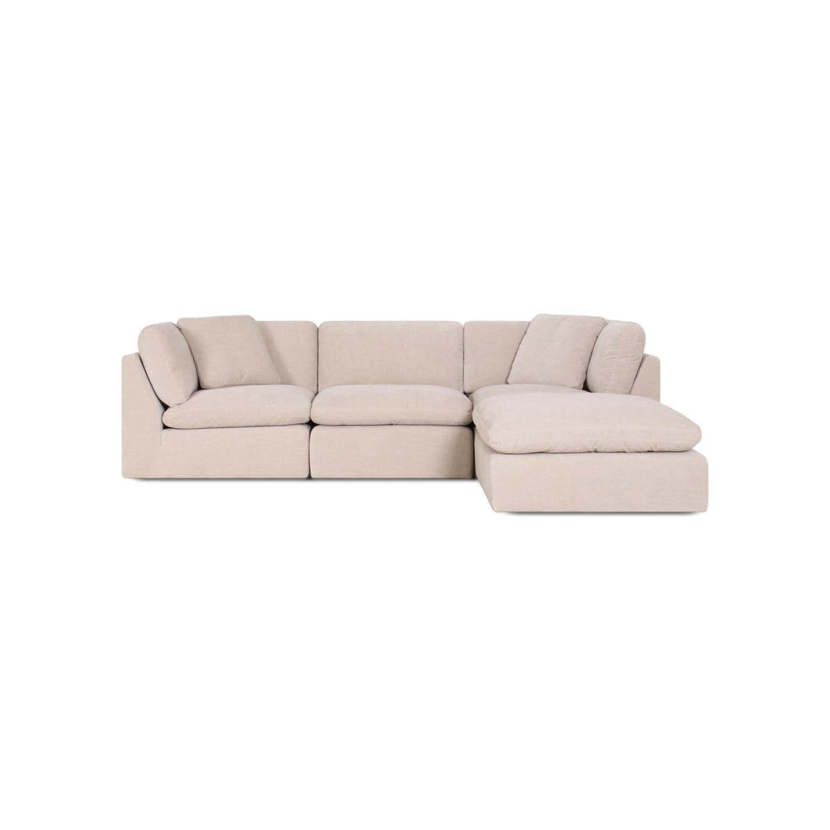 Hilton 3-pc Modular Sofa W/Ottoman