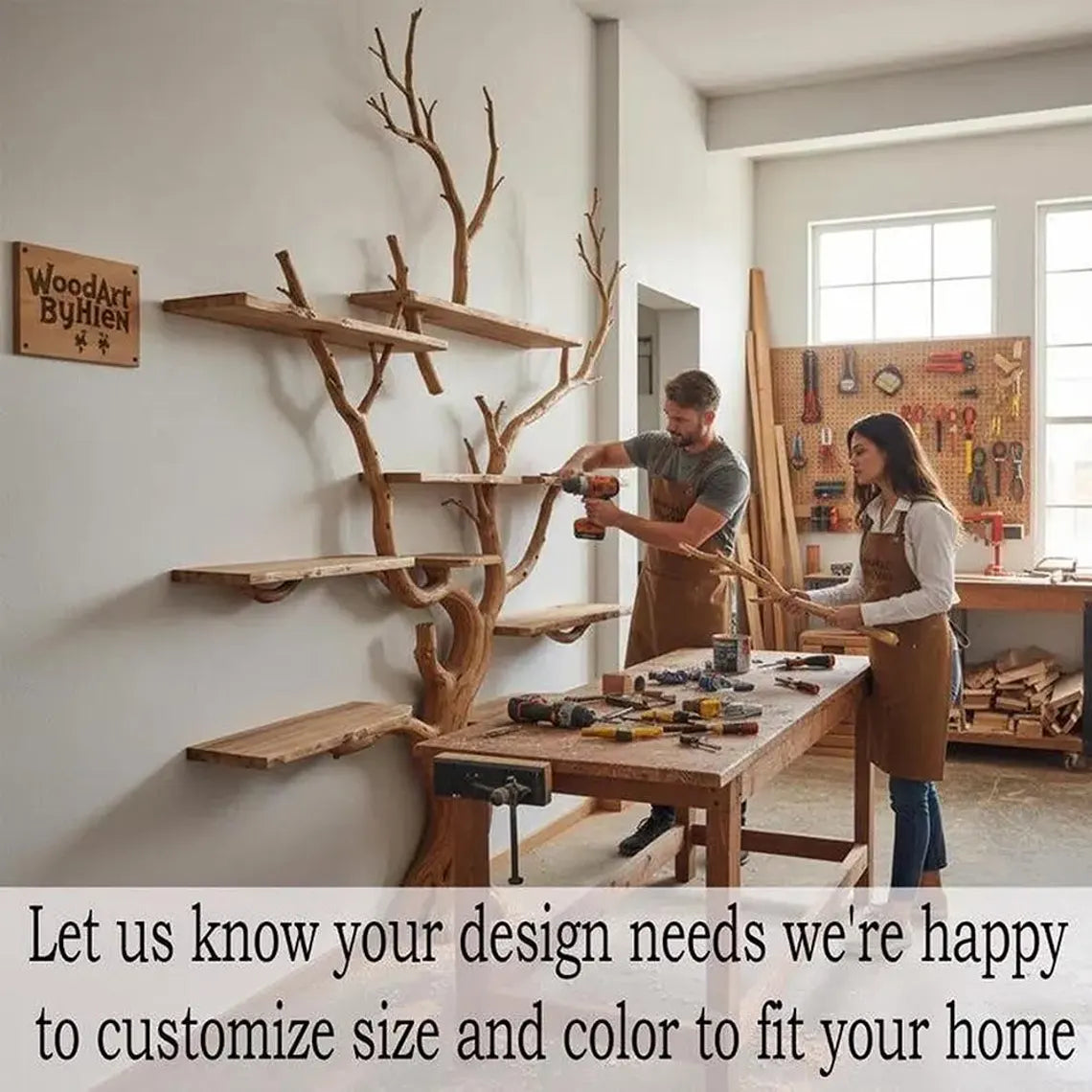 Corner tree branch bookshelf decor floor bookcase art wall mount home decortive