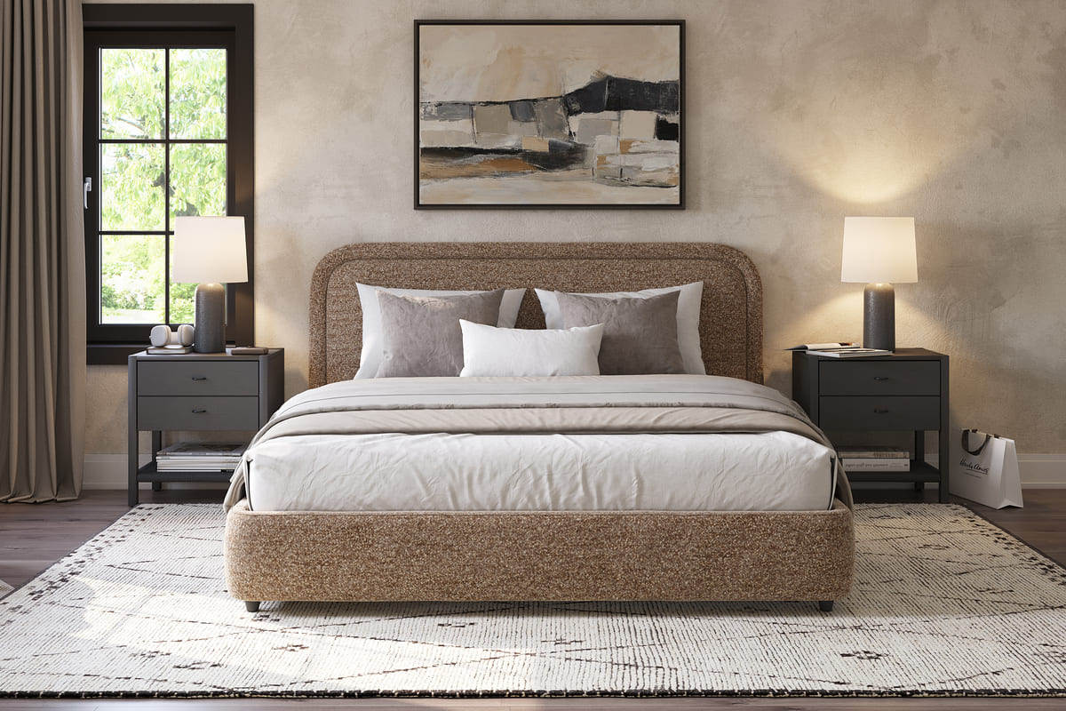 Ivery Bed – Round Headboard