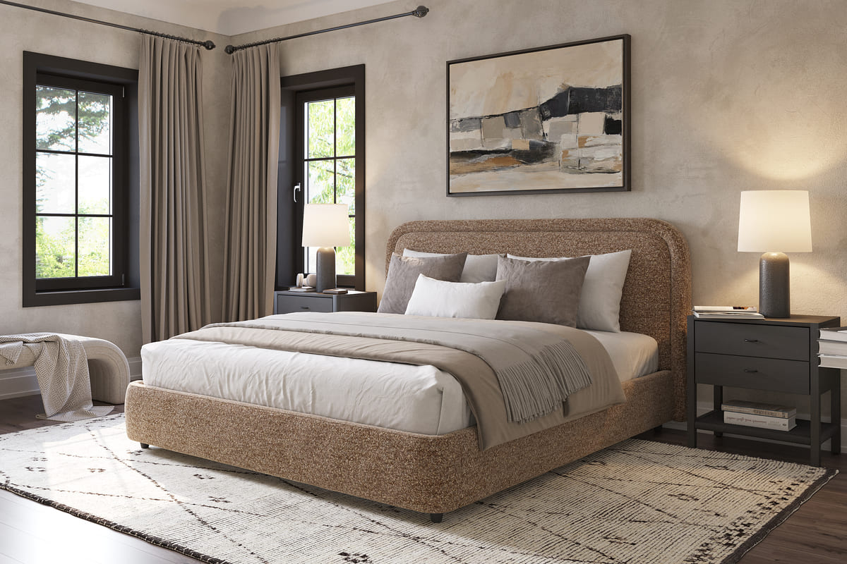 Ivery Bed – Round Headboard