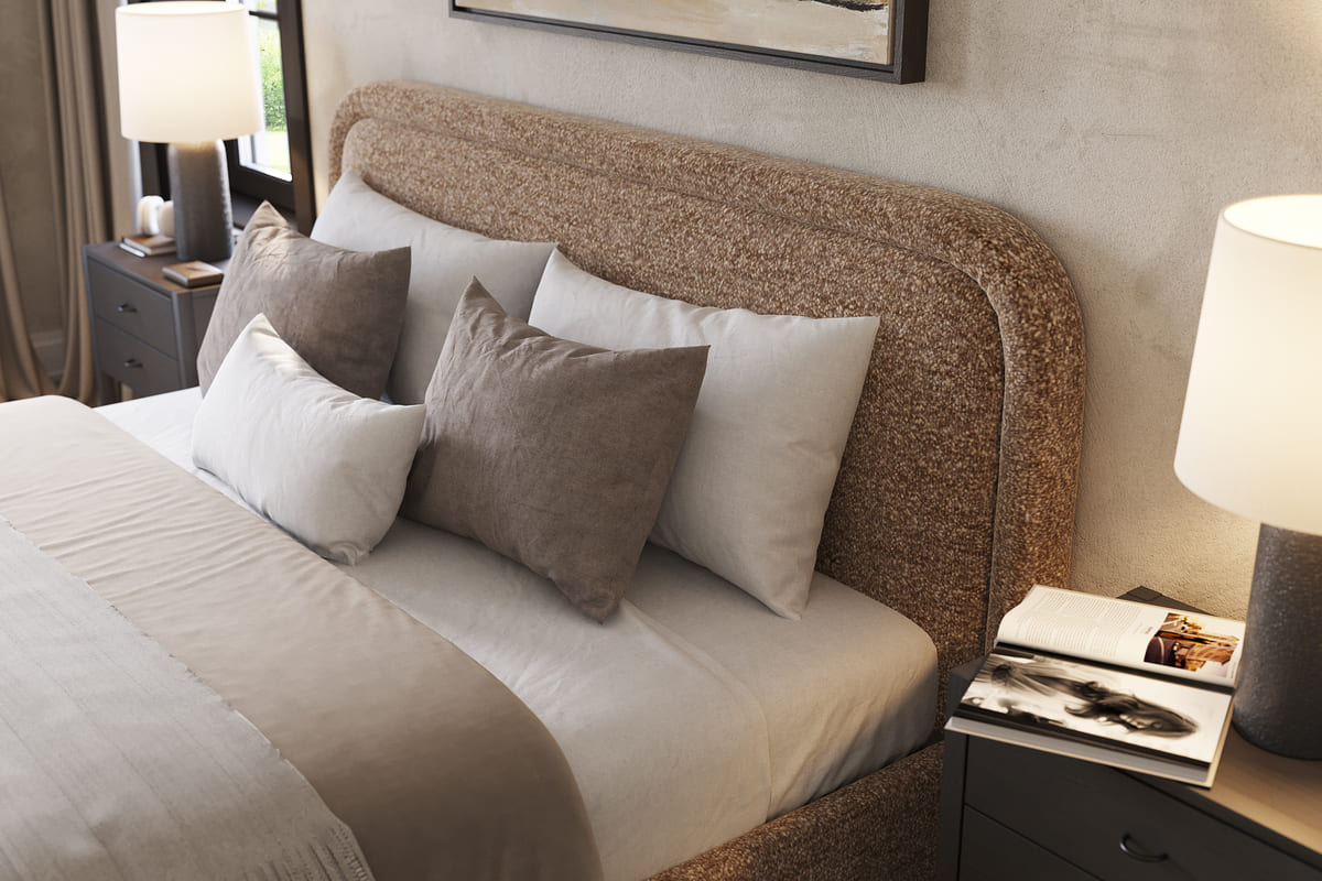 Ivery Bed – Round Headboard