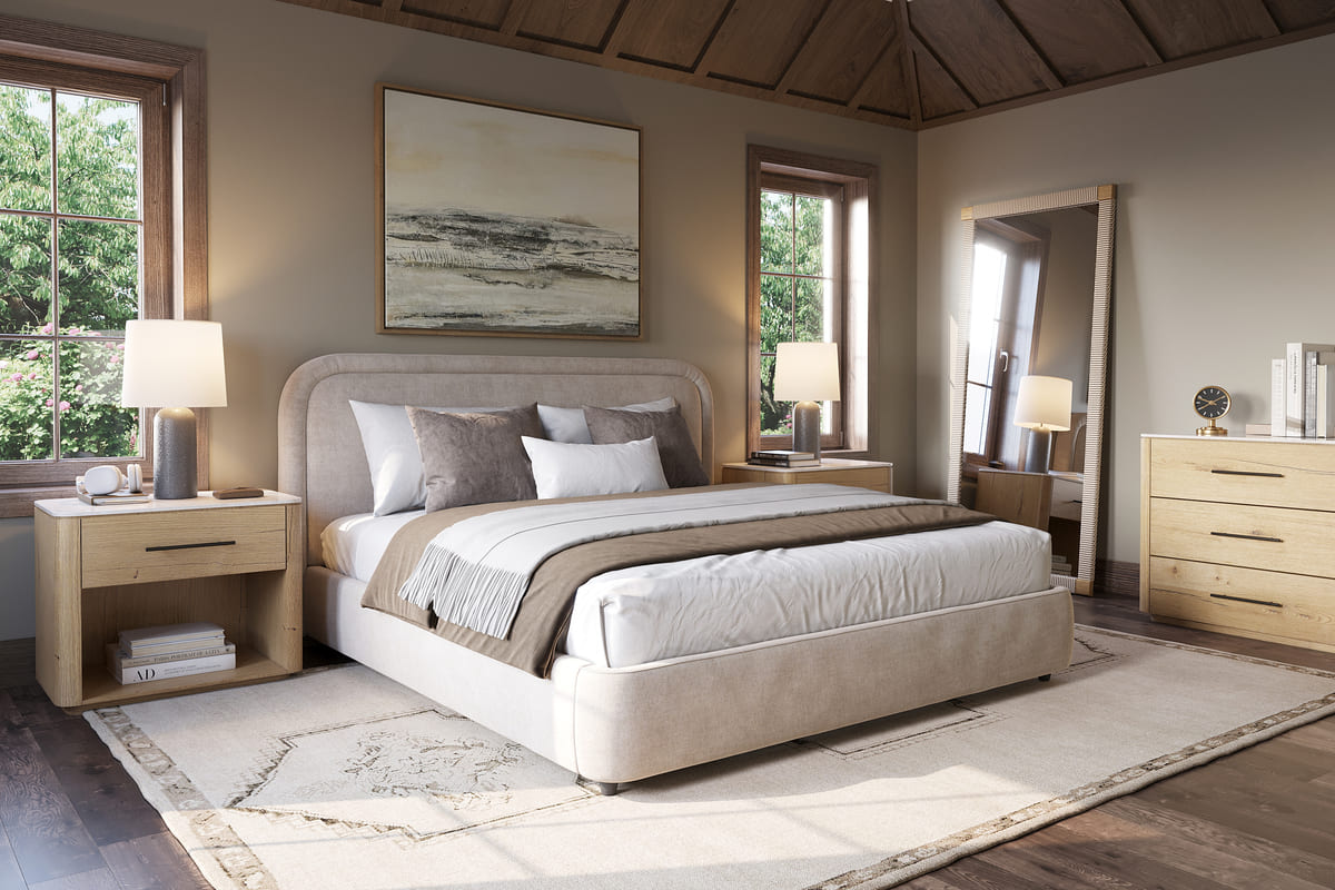 Ivery Bed – Round Headboard