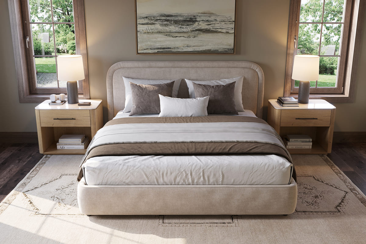 Ivery Bed – Round Headboard