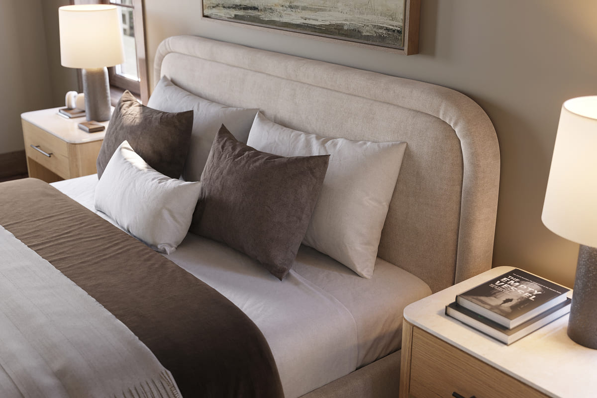 Ivery Bed – Round Headboard