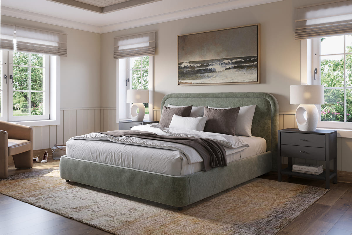 Ivery Bed – Round Headboard