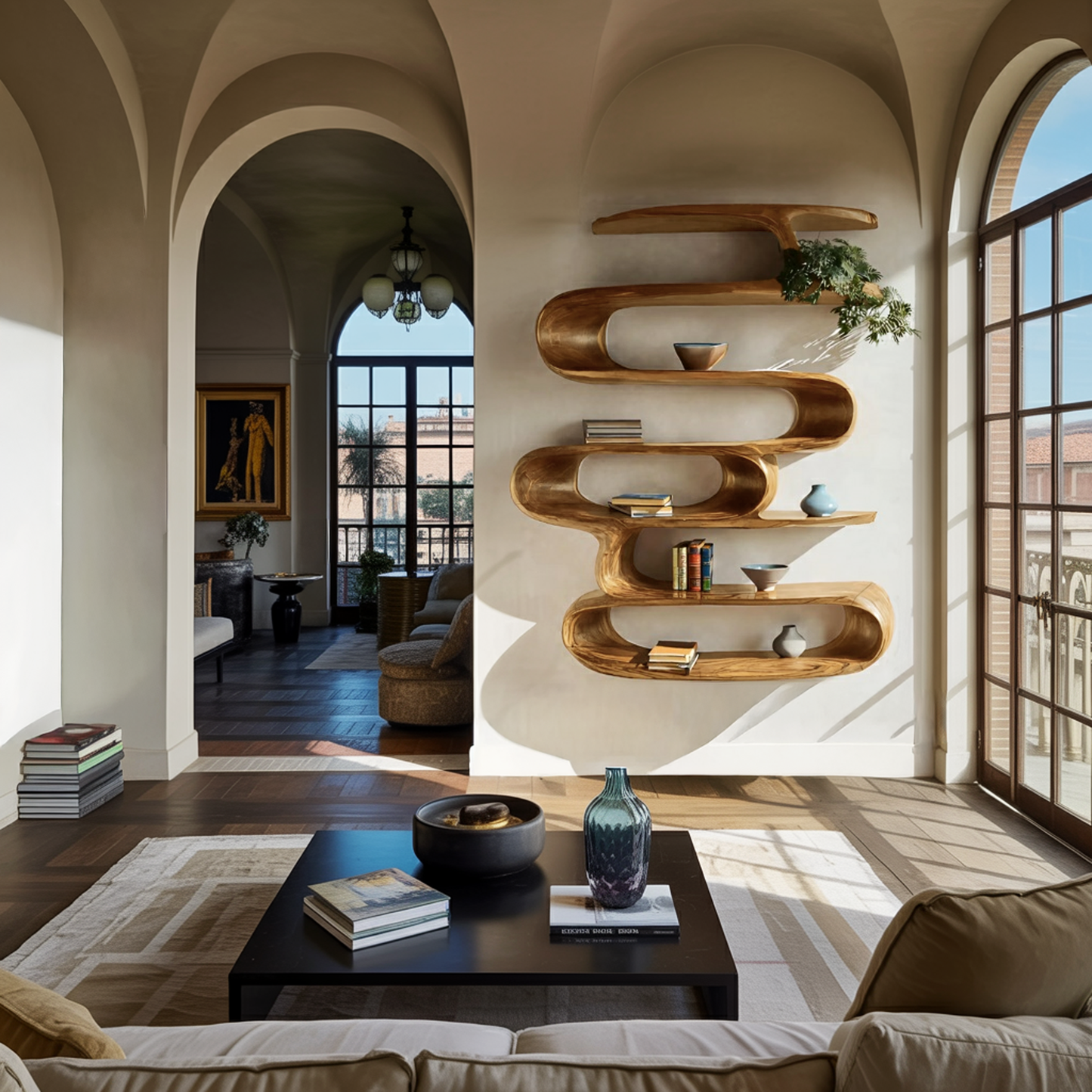 Elegant Wall-Mounted Bookshelf For Modern Home Decor