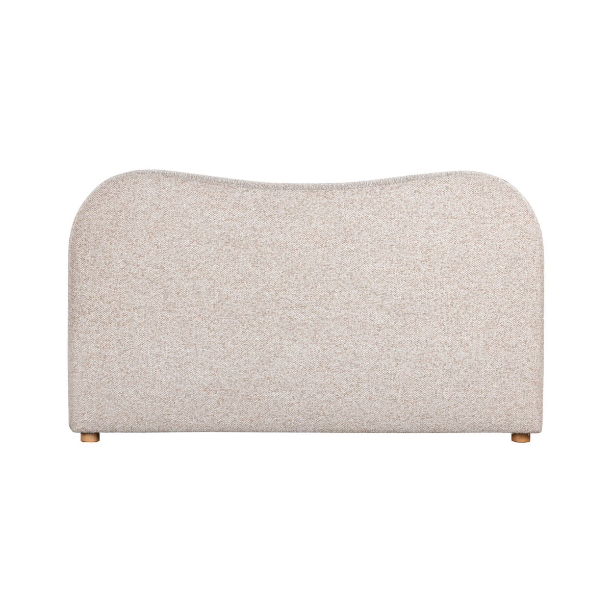 Oliver Bed – Curved Boucle Upholstered