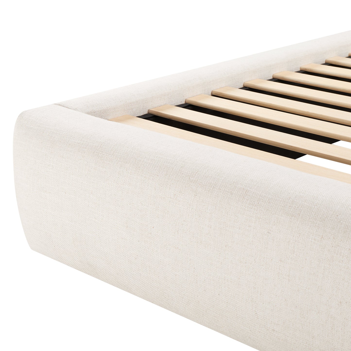 Quinky Bed – Linen Padded Headboard Bed