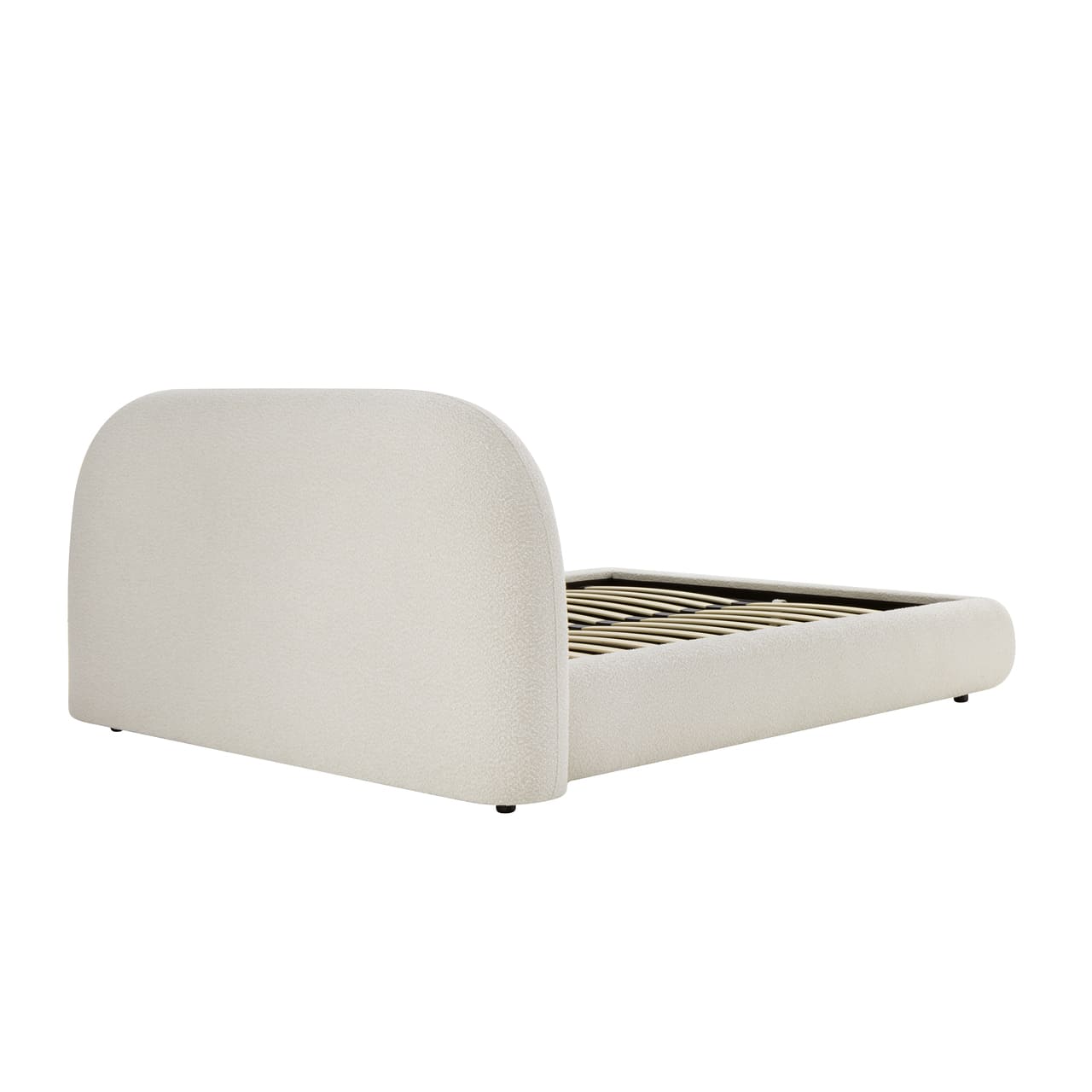 Solana Bed – Curved Boucle Modern