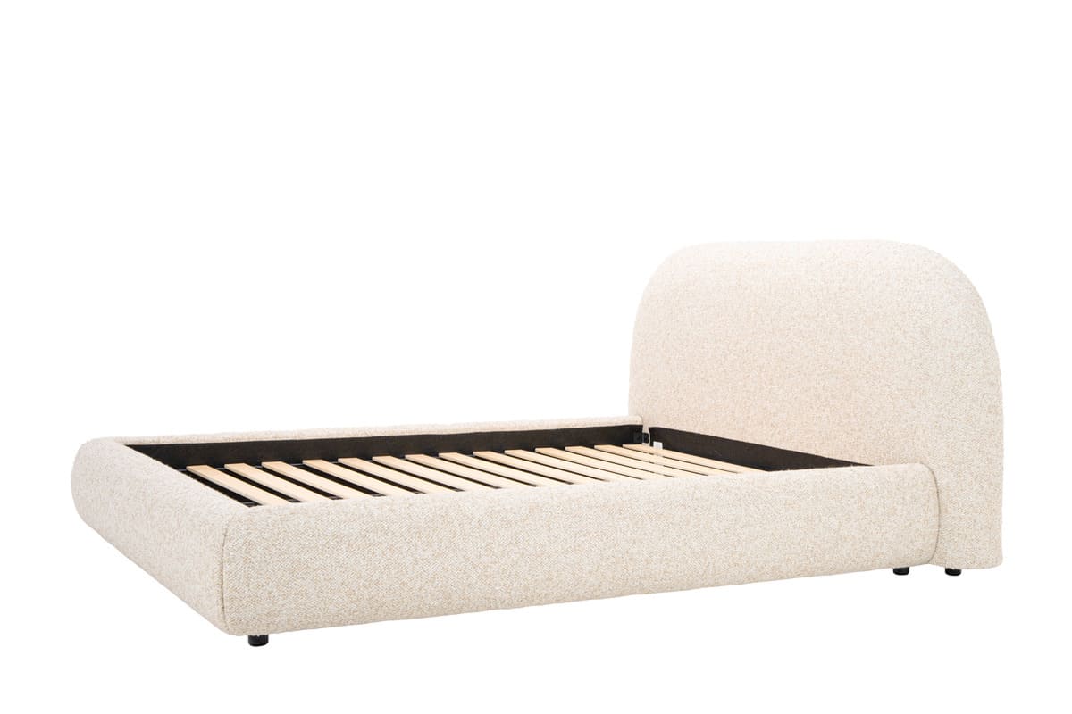 Solana Bed – Curved Boucle Modern